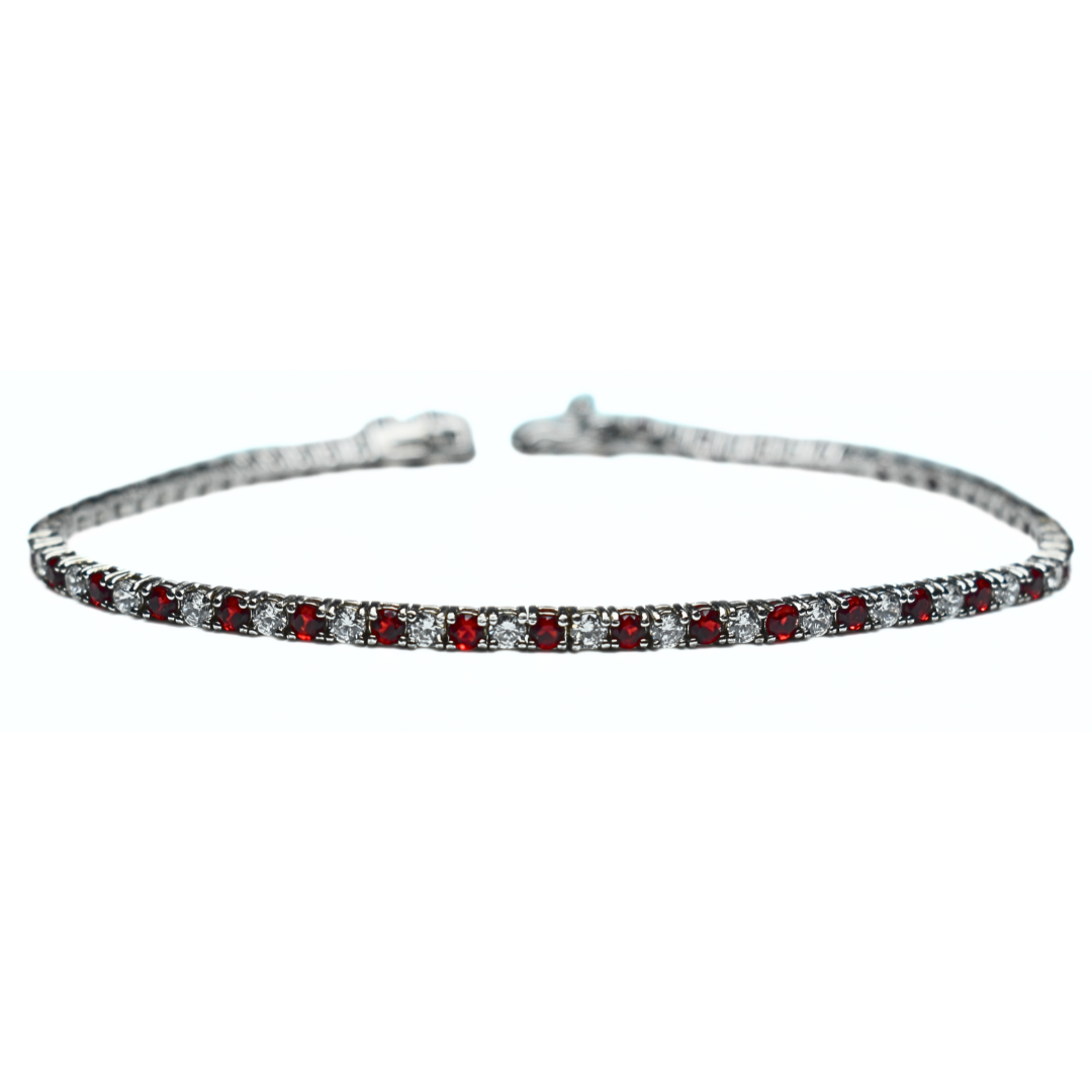 TENNIS SILVER 925 Rosso