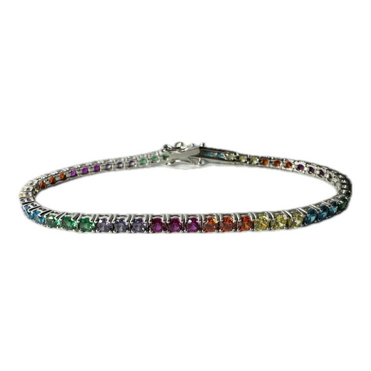 TENNIS SILVER 925 RAINBOW