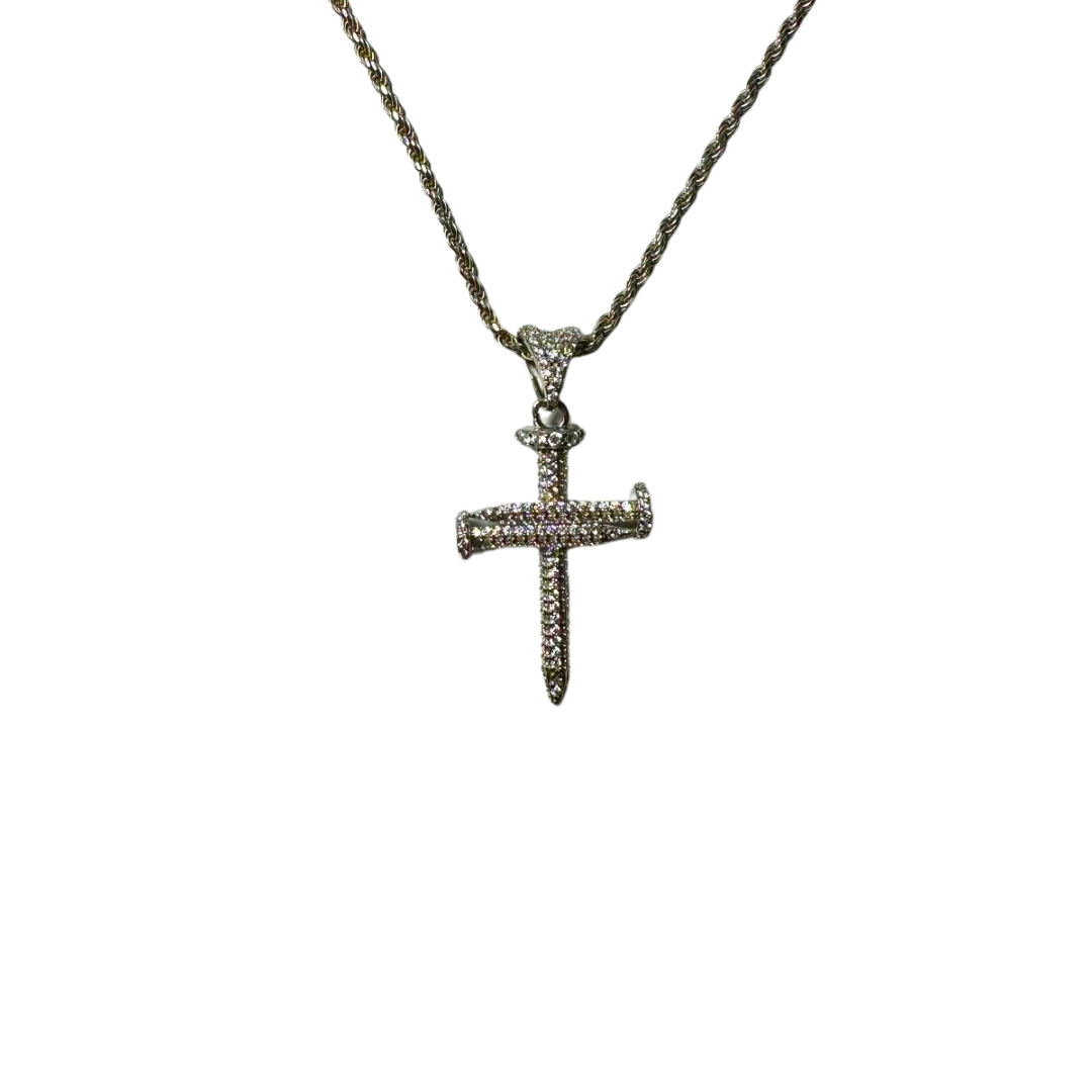 COLLANA CROCE CON ZIRCONI