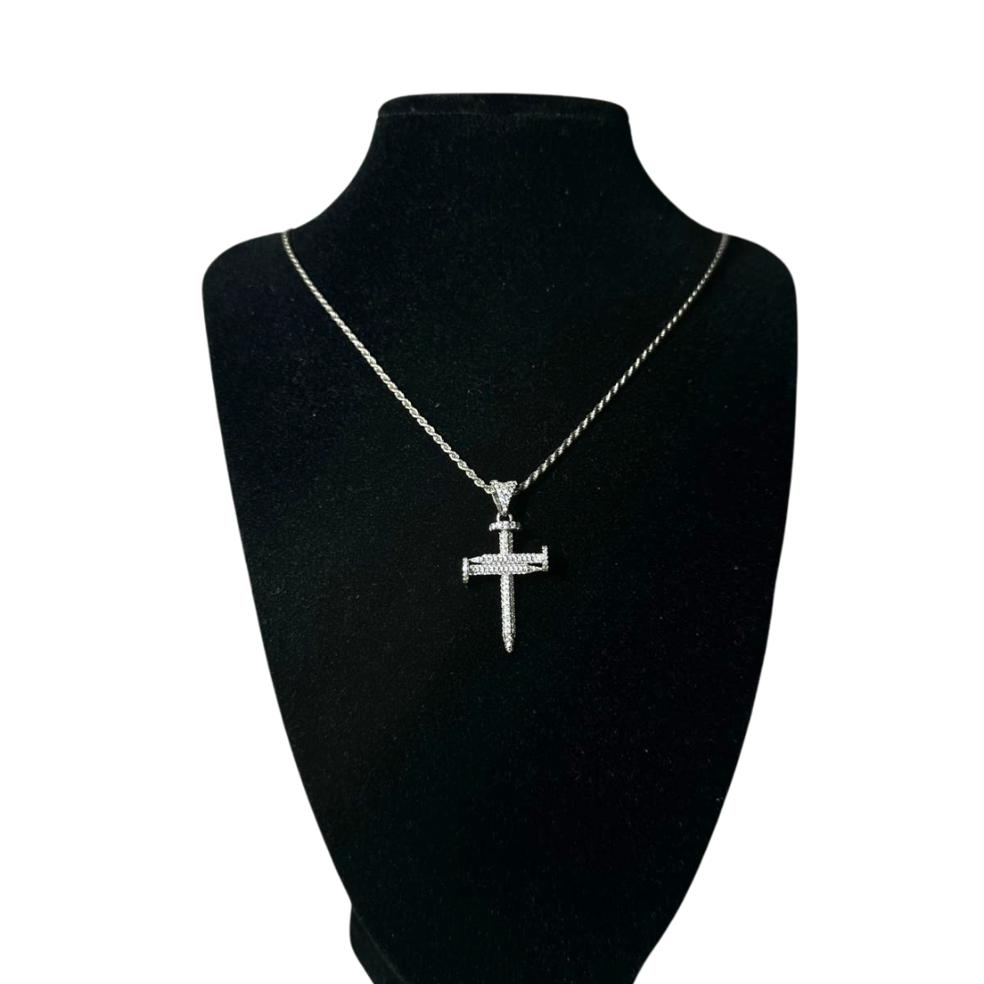 COLLANA CROCE CON ZIRCONI