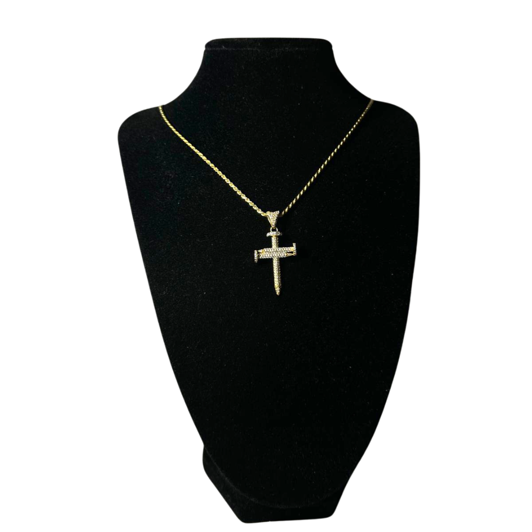 COLLANA CROCE CON ZIRCONI